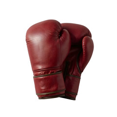Vintage Red Boxing Gloves on white Background