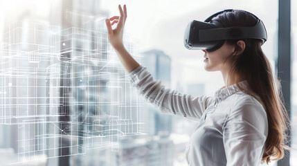 Modern Technology Concept with Futuristic Gadgets and Network Connections