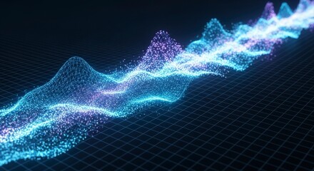 Visualize data trends with this stunning vibrant wave pattern perfect for showcasing analytics, business reports, or modern technology concepts