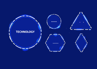 Abstract geometric shapes representing technology and innovation
