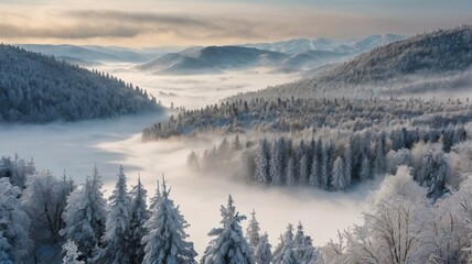 Fototapeta premium sunrise in the mountains
