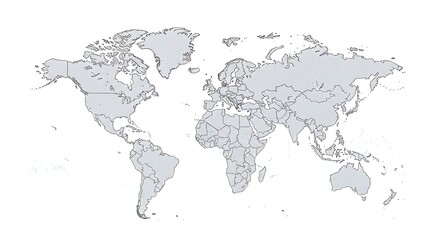 World map made of dots