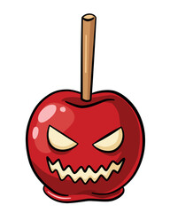 candied apple on a stick