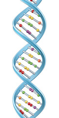 Detailed DNA Helix Genetics and Molecular Biology Visualization transparent PNG illustration
