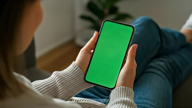 Green rectangular object in a cluttered environment