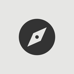 Obraz premium Vector Simple Isolated Compass Icon