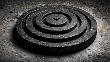 Circular Stone Stepping Platform