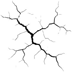 Dynamic cracked surface texture adds dramatic effect to designs