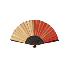 Flat colored traditional fan vector illustration