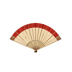 Flat colored traditional fan vector illustration