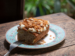 マレーシアのカフェの自家製パウンドケーキ