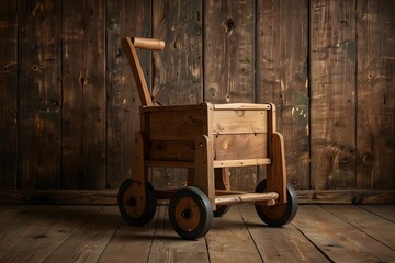 old wooden cart