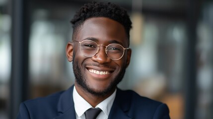 Businessman in office,modern interior background,copy space concept,mockup template.