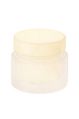 beige lip balm jar watercolor illustration PNG transparent background isolated