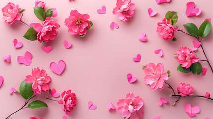 Obraz premium valentines with flowers