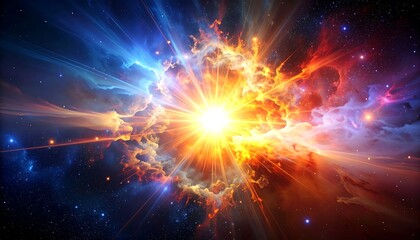 Cosmic explosion in space (2)