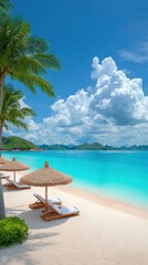 Tropical Beach Relaxation Paradise