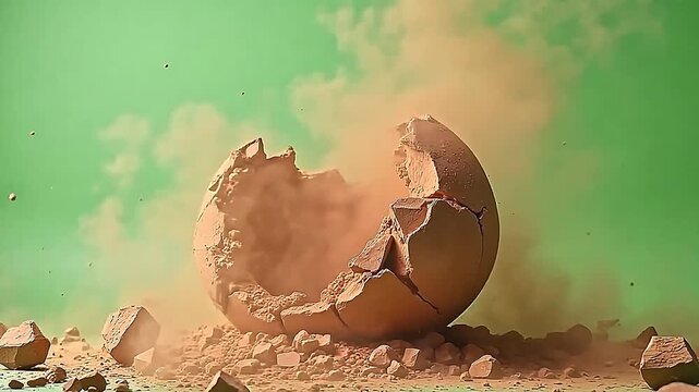 The fracture grave burst cadaver shard powder violently, powder defile blow sharply along axerophthol clean commons stage for sight clearness and editing.