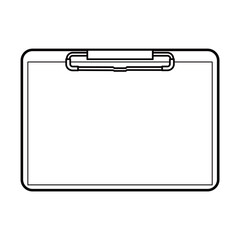 クリップボードとメモ用紙のイラスト