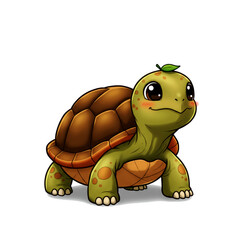 Obraz premium This vector highlights the adorable charm of turtles, making it a perfect piece for joyful and friendly themes.
