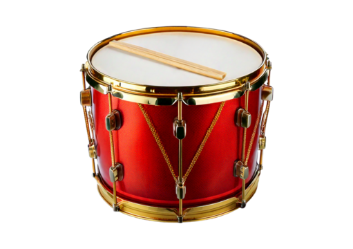 Drum isolated on transparent or white background
