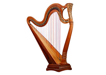 Harp isolated on transparent or white background
