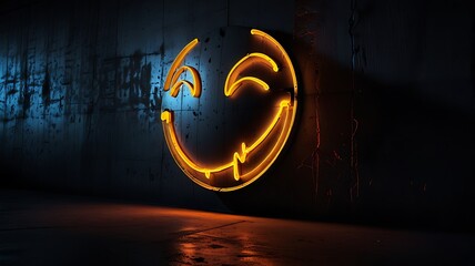 A cinematic night view capturing glowing neon details