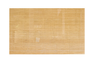 Brown wood blinds wall isolated on white background , clipping path