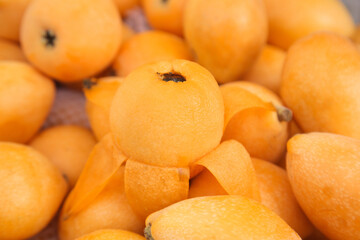 Fresh Loquat Fruits from Panzhihua Sichuan China - Golden Orange Tropical Produce