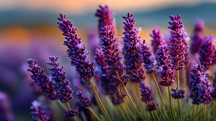 Fototapeta premium Lavender flowers in bloom