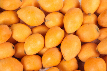 Fresh Loquat Fruits from Yunnan China - Golden Orange Asian Fruit Collection