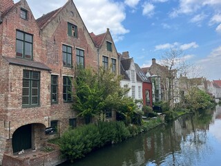 Naklejka premium landscape in Bruges, Belgium