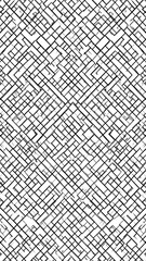 Naklejka premium Interlocking black lines form a complex, diamond-shaped geometric pattern on a white background