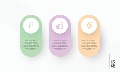 Infographic with numbered steps for presenting information clearly.