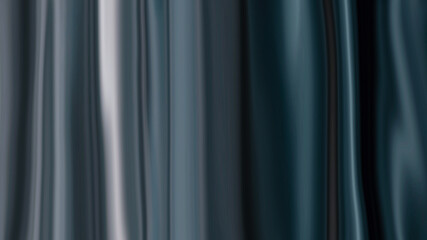 Dark metallic blue liquid abstract background with glossy vertical stripe pattern for modern wallpaper and banner design