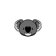 silhouette a head panda