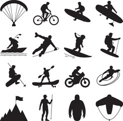 silhouettes of people