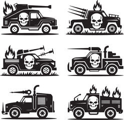 Fototapeta premium set of car icons
