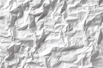 Crumpled White Paper Texture for Background and Design Use