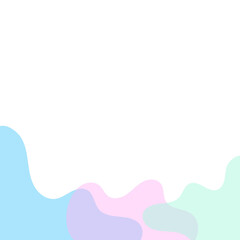 Transparent Blob Footer