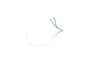 Abstract design featuring a play button icon with overlapping shapes, suggesting multimedia engagement