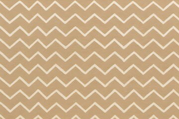 Seamless Beige Zigzag Pattern &ndash; Neutral Geometric Background for Wrapping and Textile Design