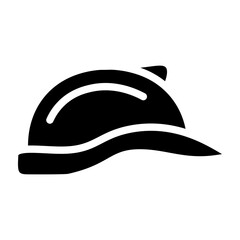 Safety Helmet  Vector Glyph Icon Design