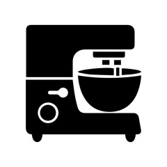 baking blender glyph icon