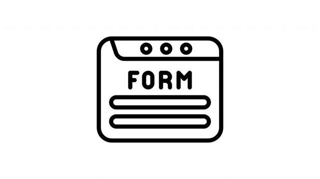 Animated Online Form Document Submission