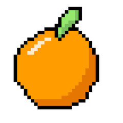 Obraz premium 픽셀 오렌지