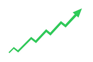 A green zigzag line graph is commonly used in business, finance, and data analysis to display stock price movements, revenue, performance metrics, website traffic, sales trends, and economic indicator