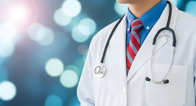 A Doctor With Stethoscope and White Coat