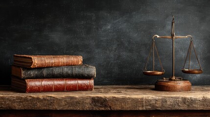 Law classroom chalkboard scales books symbolize justice education future legal knowledge preparation professional ethics rule law compliance rights accountability fairness training