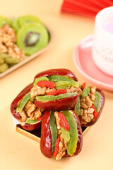 Xinjiang Red Date Walnut Sandwiches - Traditional Chinese Dried Fruit Specialty Snack